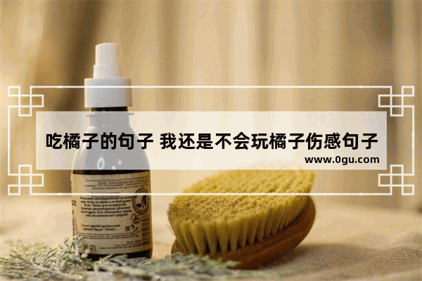 吃橘子的句子 我还是不会玩橘子伤感句子