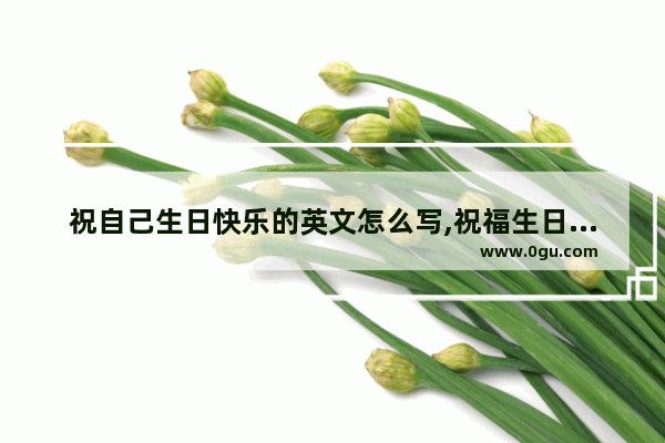 祝自己生日快乐的英文怎么写,祝福生日的正能量句子英文