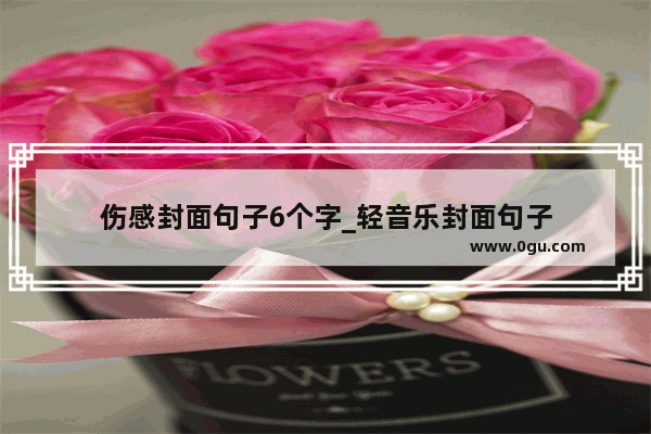 伤感封面句子6个字_轻音乐封面句子