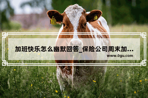 加班快乐怎么幽默回答_保险公司周末加班的搞笑的朋友圈