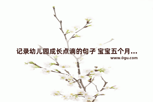 记录幼儿园成长点滴的句子 宝宝五个月了幸福句子
