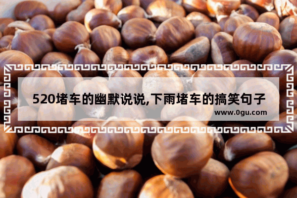 520堵车的幽默说说,下雨堵车的搞笑句子