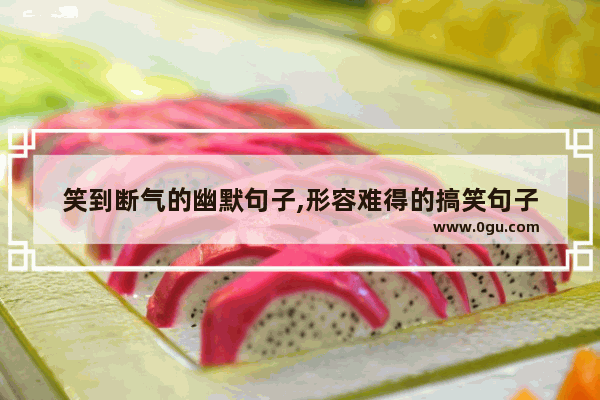 笑到断气的幽默句子,形容难得的搞笑句子