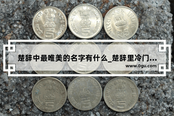 楚辞中最唯美的名字有什么_楚辞里冷门惊艳的句子