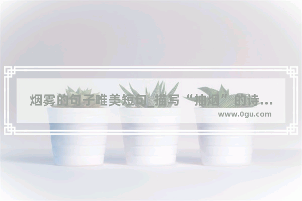 烟雾的句子唯美短句_描写“抽烟”的诗句有哪些