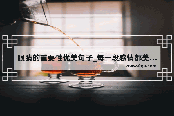 眼睛的重要性优美句子_每一段感情都美好的句子