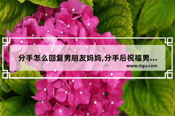 分手怎么回复男朋友妈妈,分手后祝福男朋友句子暖心
