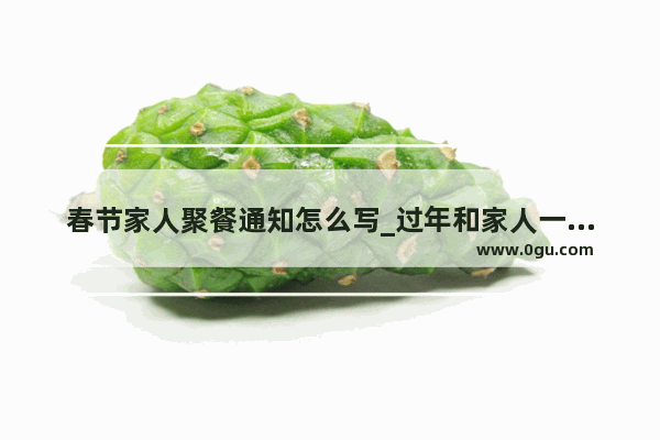 春节家人聚餐通知怎么写_过年和家人一起包饺子的文案