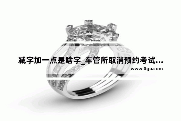 减字加一点是啥字_车管所取消预约考试减一分啥意思