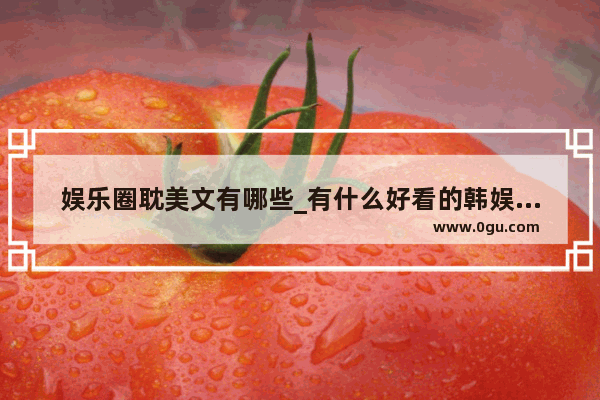 娱乐圈耽美文有哪些_有什么好看的韩娱小说 完本的或者字数多的