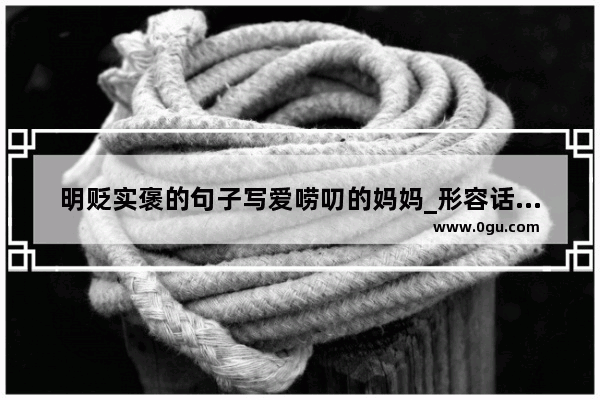 明贬实褒的句子写爱唠叨的妈妈_形容话讲太满的句子