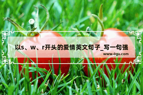 以s、w、r开头的爱情英文句子_写一句强烈感情的句子英语