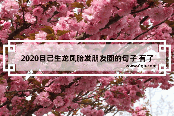 2020自己生龙凤胎发朋友圈的句子 有了宝宝每天都幸福的句子