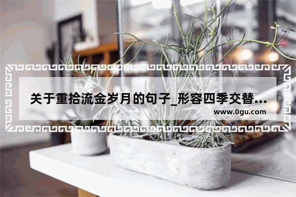 关于重拾流金岁月的句子_形容四季交替的唯美句子