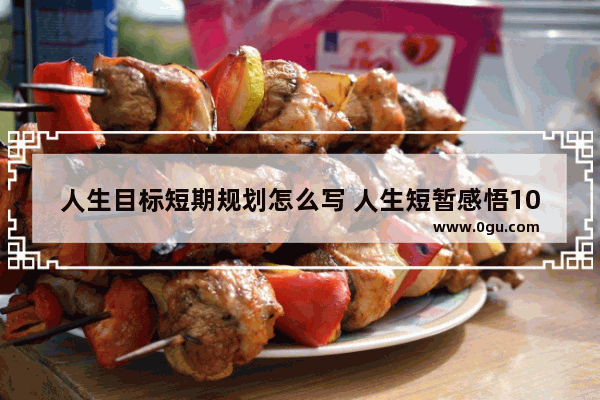 人生目标短期规划怎么写 人生短暂感悟100条句子
