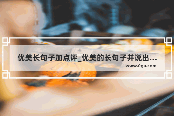 优美长句子加点评_优美的长句子并说出喜欢的理由