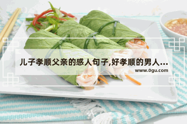 儿子孝顺父亲的感人句子,好孝顺的男人正能量句子