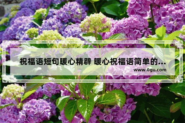 祝福语短句暖心精辟 暖心祝福语简单的句子