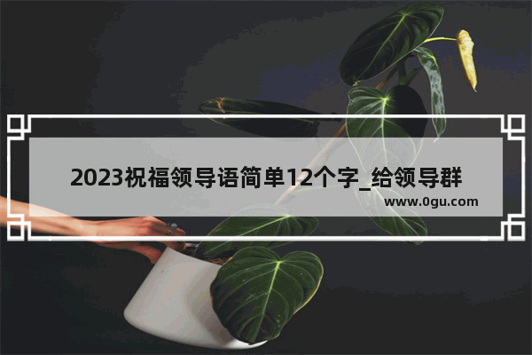 2023祝福领导语简单12个字_给领导群发新年祝福语