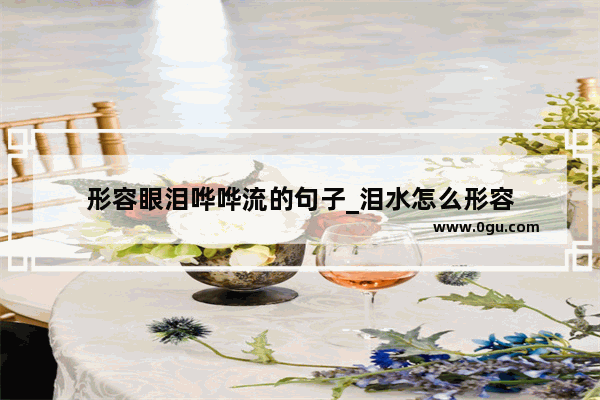 形容眼泪哗哗流的句子_泪水怎么形容
