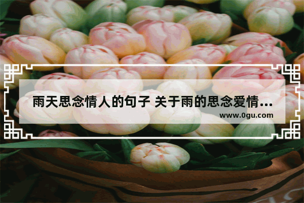 雨天思念情人的句子 关于雨的思念爱情句子