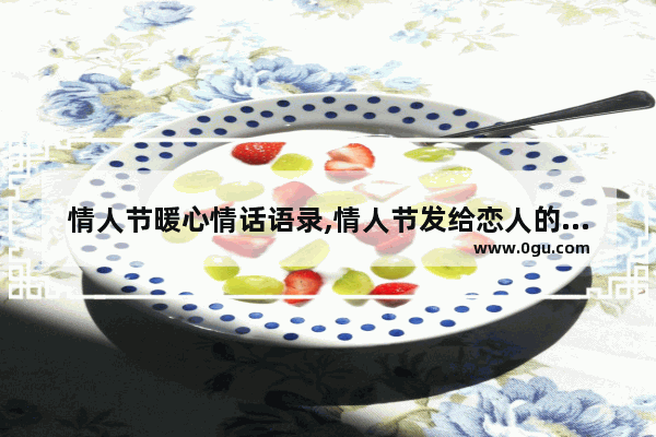 情人节暖心情话语录,情人节发给恋人的句子暖心