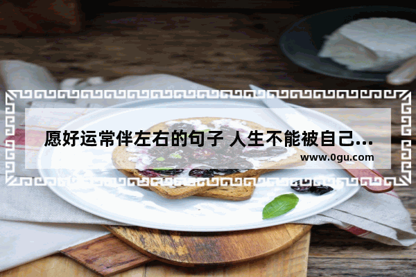 愿好运常伴左右的句子 人生不能被自己左右的句子