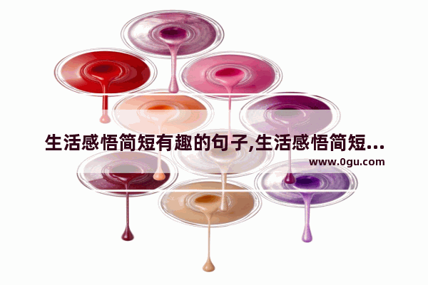 生活感悟简短有趣的句子,生活感悟简短有趣的句子