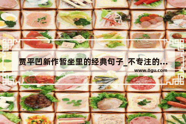 贾平凹新作暂坐里的经典句子_不专注的句子说说心情