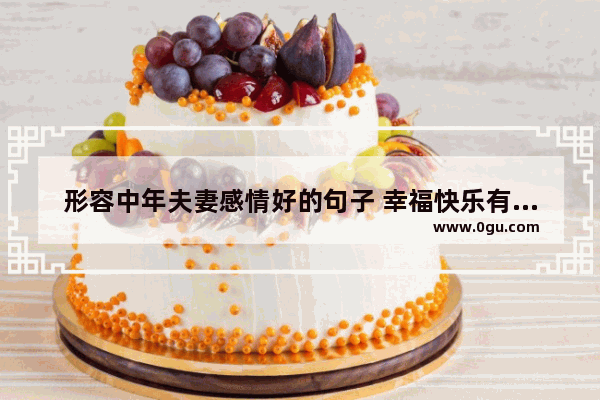 形容中年夫妻感情好的句子 幸福快乐有家庭的人的句子