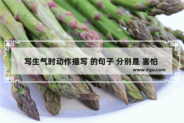 写生气时动作描写 的句子 分别是 害怕 生气 自豪 快乐 着急 伤心 心情不好特生气的句子