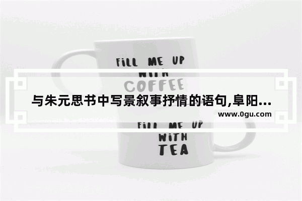 与朱元思书中写景叙事抒情的语句,阜阳唯美句子