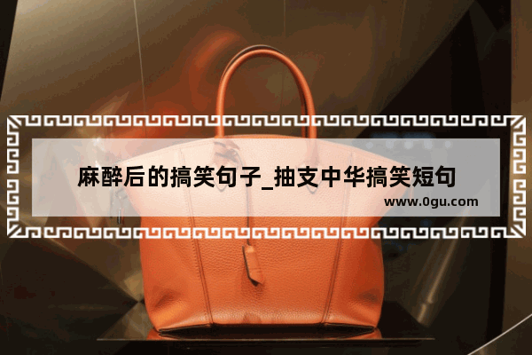 麻醉后的搞笑句子_抽支中华搞笑短句