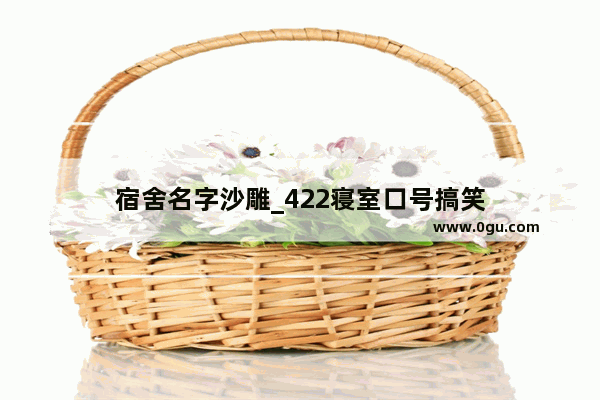 宿舍名字沙雕_422寝室口号搞笑
