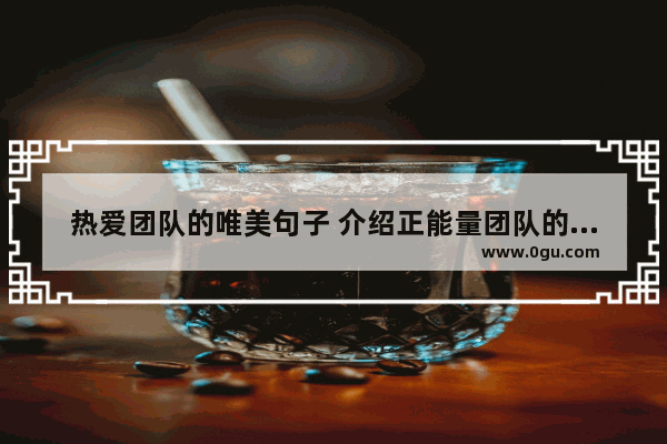 热爱团队的唯美句子 介绍正能量团队的句子简短