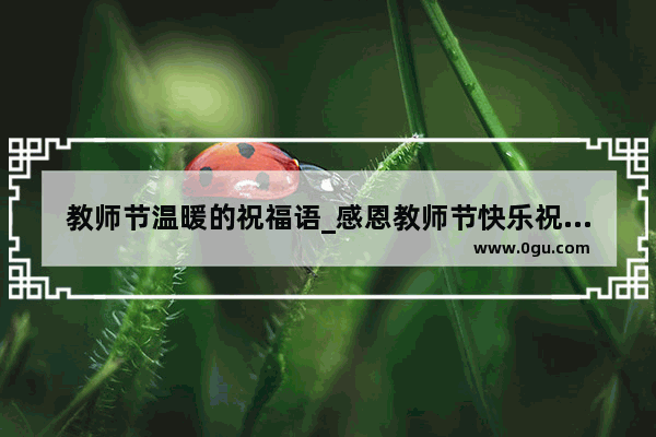 教师节温暖的祝福语_感恩教师节快乐祝福语