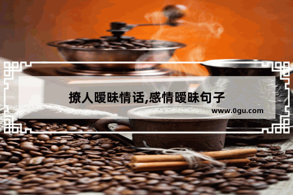 撩人暧昧情话,感情暧昧句子