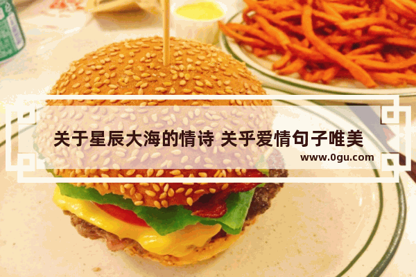 关于星辰大海的情诗 关乎爱情句子唯美