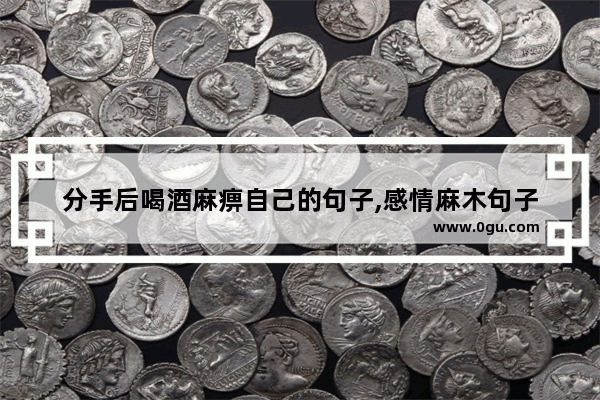 分手后喝酒麻痹自己的句子,感情麻木句子