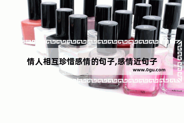 情人相互珍惜感情的句子,感情近句子