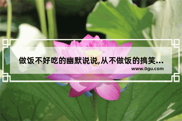 做饭不好吃的幽默说说,从不做饭的搞笑句子