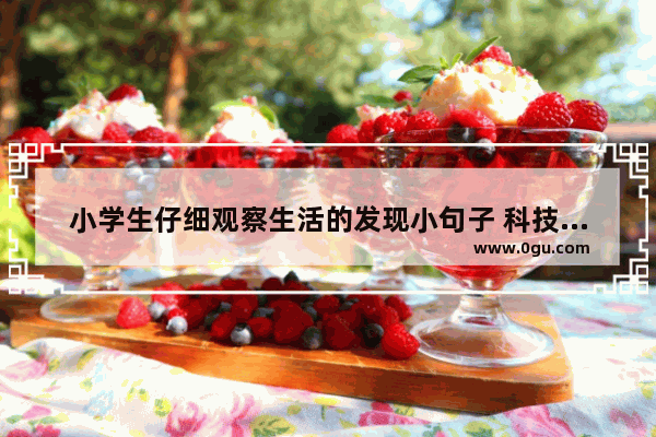 小学生仔细观察生活的发现小句子 科技生活变化好的句子