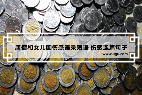 唐僧和女儿国伤感语录短语 伤感连篇句子