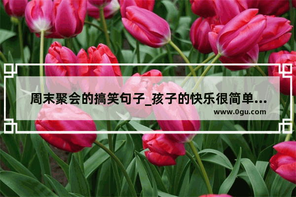 周末聚会的搞笑句子_孩子的快乐很简单的经典句子
