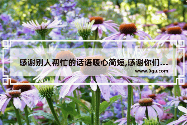感谢别人帮忙的话语暖心简短,感谢你们的暖心话简短句子