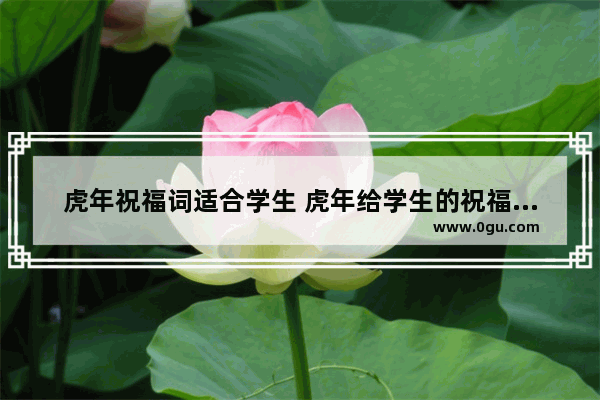 虎年祝福词适合学生 虎年给学生的祝福语句子