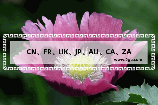 CN、FR、UK、JP、AU、CA、ZA代表什么国家 对党和祖国祝福的句子英语