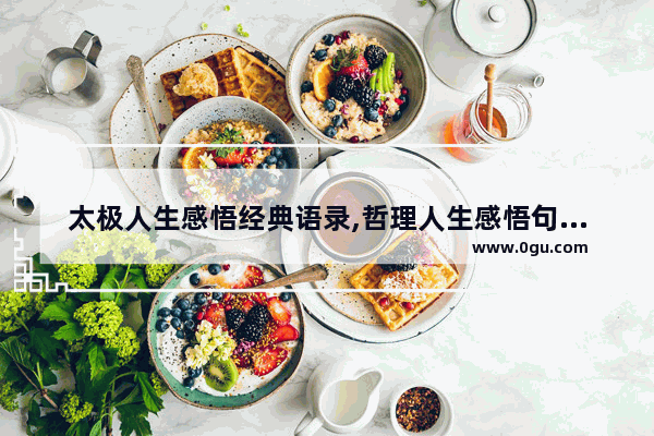 太极人生感悟经典语录,哲理人生感悟句子经典语录