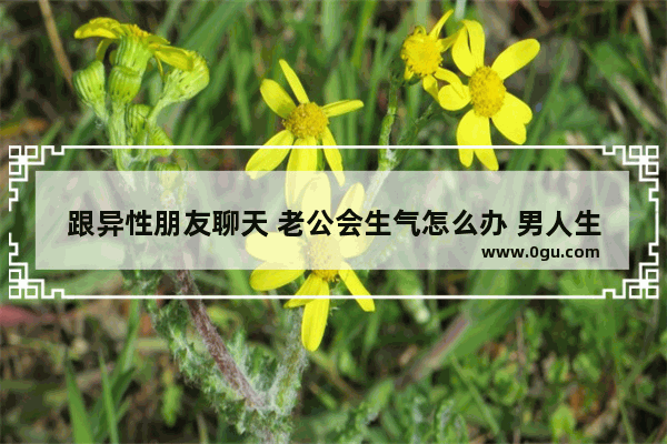 跟异性朋友聊天 老公会生气怎么办 男人生气的幽默句子说说
