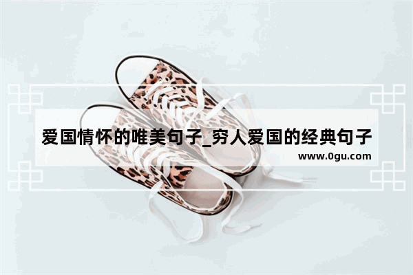 爱国情怀的唯美句子_穷人爱国的经典句子